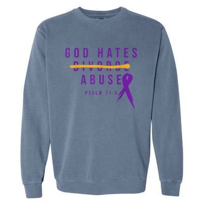 God Hates Abuse Garment-Dyed Sweatshirt