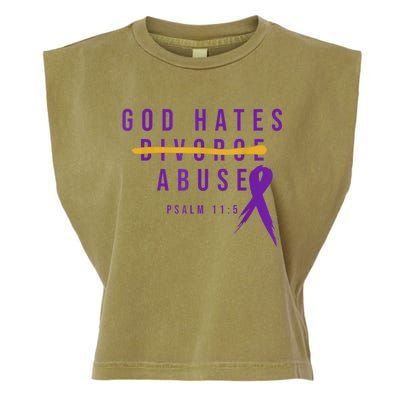 God Hates Abuse Garment-Dyed Women's Muscle Tee