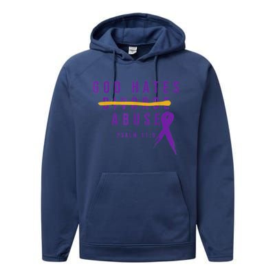 God Hates Abuse Performance Fleece Hoodie