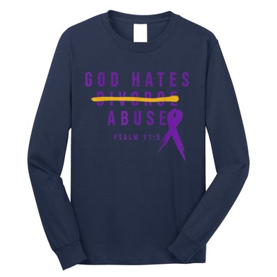 God Hates Abuse Long Sleeve Shirt