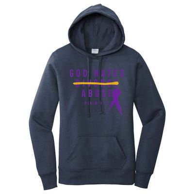 God Hates Abuse Women's Pullover Hoodie