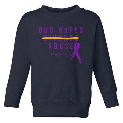 God Hates Abuse Toddler Sweatshirt