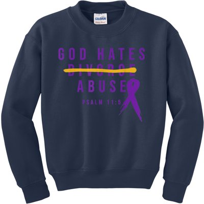 God Hates Abuse Kids Sweatshirt