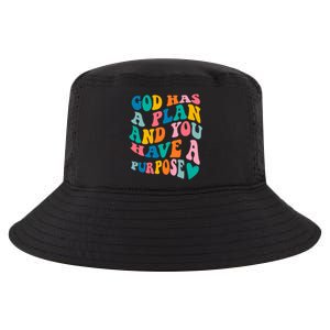 God Has A Plan And You Have A Purpose, Preppy Bible Verse Cool Comfort Performance Bucket Hat