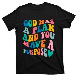 God Has A Plan And You Have A Purpose, Preppy Bible Verse T-Shirt