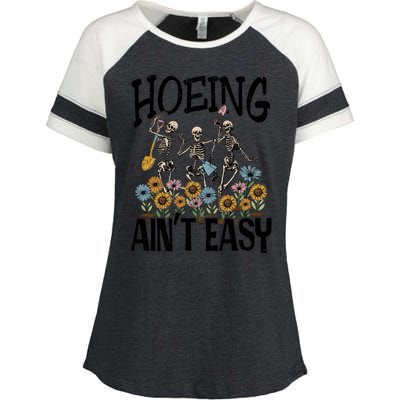 Garden Hoeing AinT Easy Enza Ladies Jersey Colorblock Tee