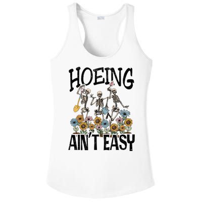 Garden Hoeing AinT Easy Ladies PosiCharge Competitor Racerback Tank