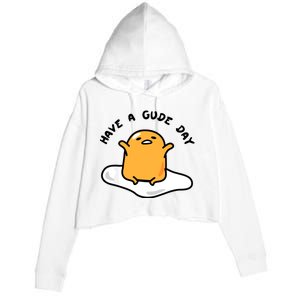 Gudetama Have A Gude Day Good Day Crop Fleece Hoodie