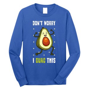 Guacamole Happy Avocado Guac Vegetarian Mexican Food Long Sleeve Shirt