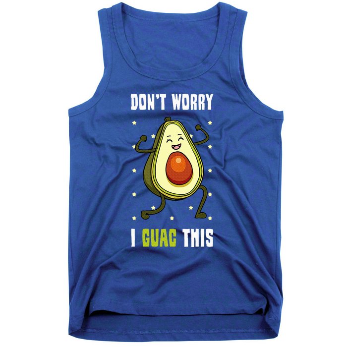 Guacamole Happy Avocado Guac Vegetarian Mexican Food Tank Top