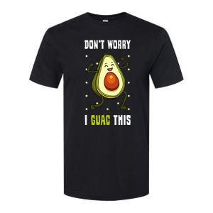 Guacamole Happy Avocado Guac Vegetarian Mexican Food Softstyle CVC T-Shirt