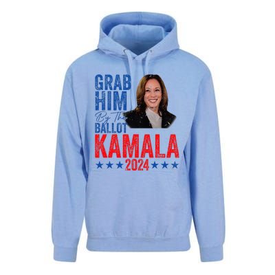 Grab Him By The Ballot Kamala 2024 Unisex Surf Hoodie