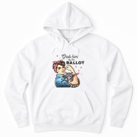 Grab Him By The Ballot Childless Cat Lady Election 2024 Hoodie