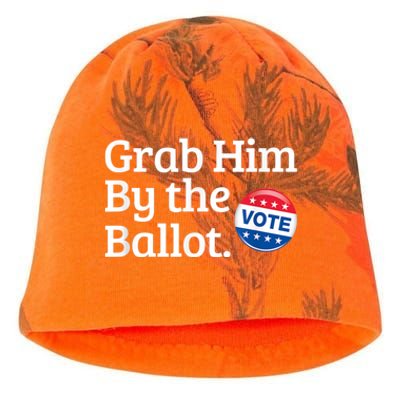 Grab Him By The Ballot Vote For Women s Rights Kati - Camo Knit Beanie