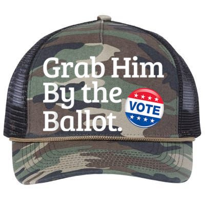 Grab Him By The Ballot Vote For Women s Rights Retro Rope Trucker Hat Cap