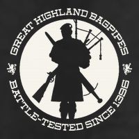 Great Highland Bagpipes Battle Tested Since 1396 7 Panel Mesh Trucker Snapback Hat