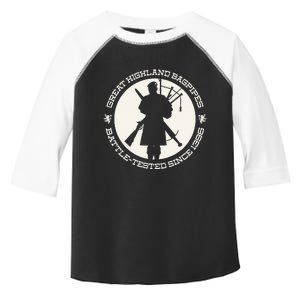 Great Highland Bagpipes Battle Tested Since 1396 Toddler Fine Jersey T-Shirt