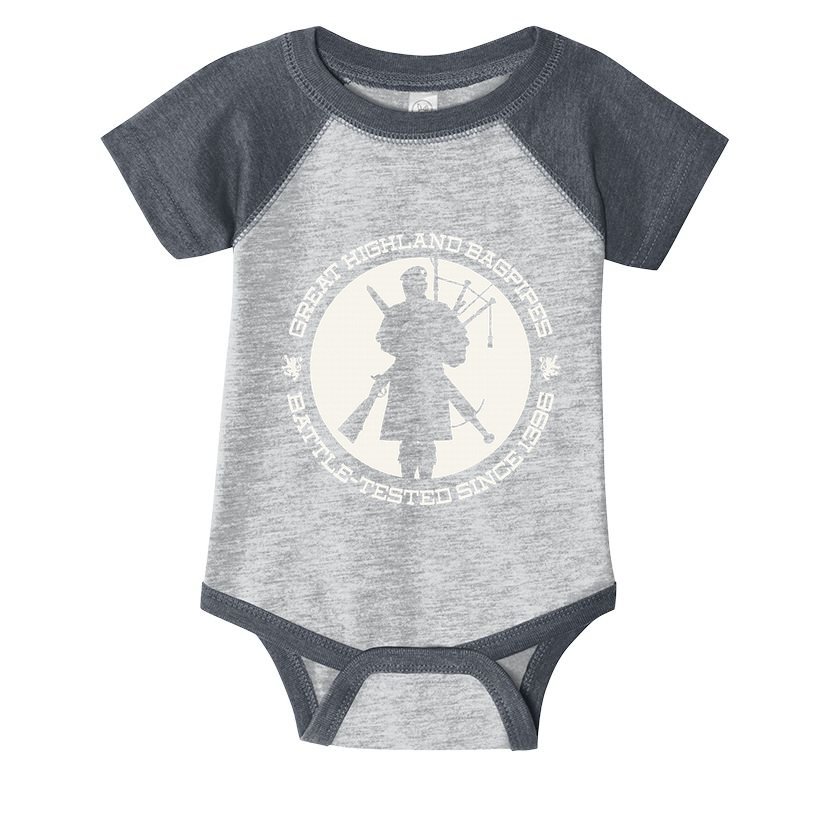 Great Highland Bagpipes Battle Tested Since 1396 Infant Baby Jersey Bodysuit