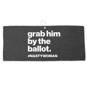 Grab Him By The Ballot #Nastywoman Large Microfiber Waffle Golf Towel