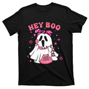 Groovy Hey Boo Cute Ghost Funny Halloween T-Shirt