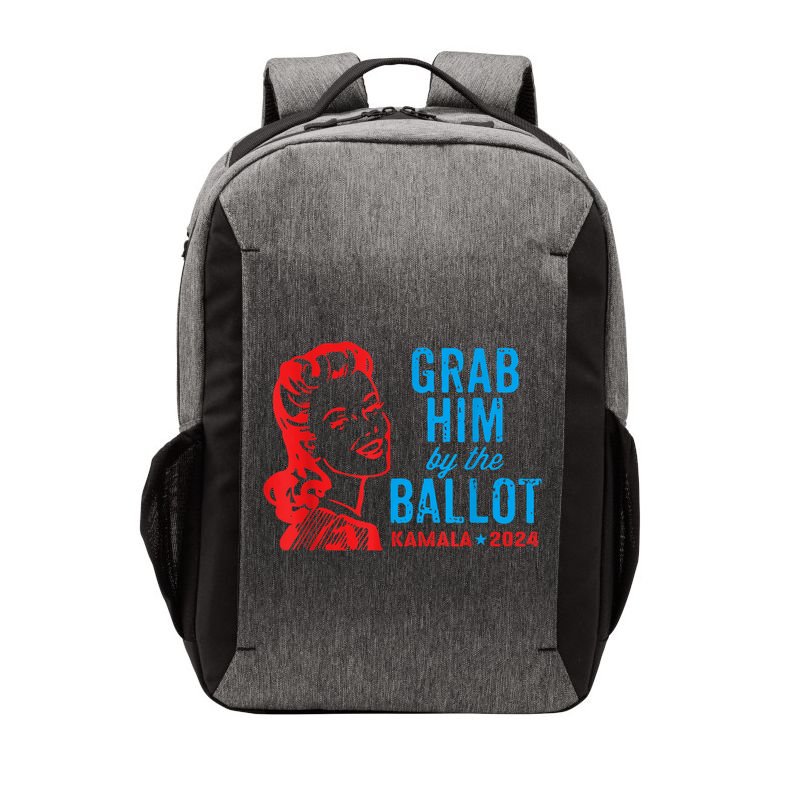 Grab Him By The Ballot Kamala 2024 Funny Harris Election Vector Backpack