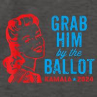 Grab Him By The Ballot Kamala 2024 Funny Harris Election Vector Backpack