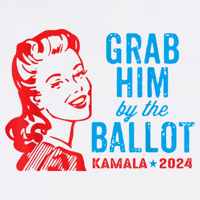 Grab Him By The Ballot Kamala 2024 Funny Harris Election Cooling Performance Crew T-Shirt