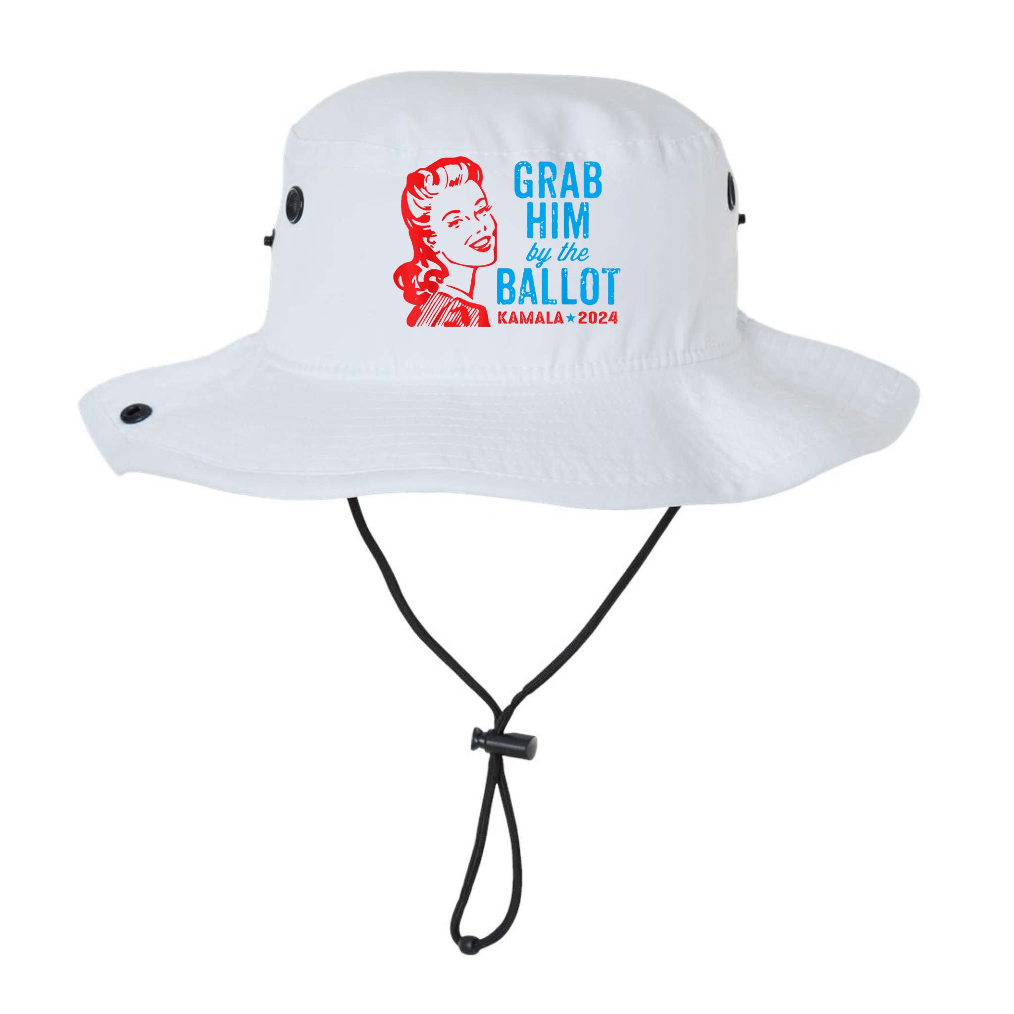 Grab Him By The Ballot Kamala 2024 Funny Harris Election Bucket Hat