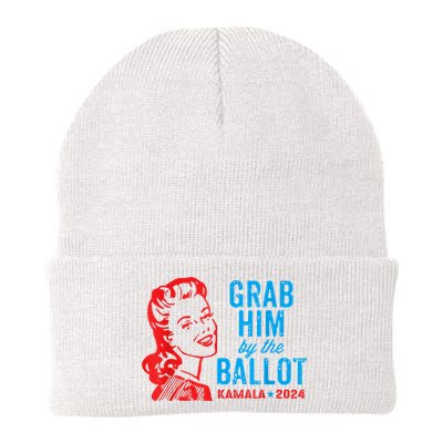 Grab Him By The Ballot Kamala 2024 Funny Harris Election Beanie