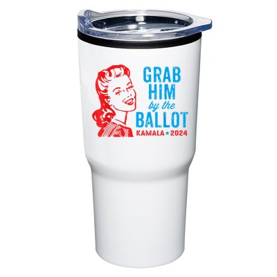 Grab Him By The Ballot Kamala 2024 Funny Harris Election Tumbler
