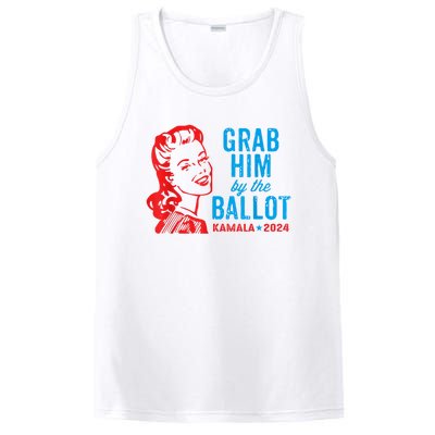 Grab Him By The Ballot Kamala 2024 Funny Harris Election PosiCharge Competitor Tank