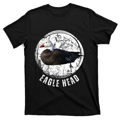 Goose Hunting Blue Goose Eagle Head T-Shirt