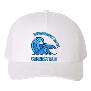 Graphic Hammonasset Beach Connecticut Pocket Wave Souvenir Yupoong Adult 5-Panel Trucker Hat