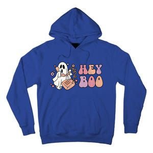 Groovy Hey Boo Cute Ghost Funny Halloween Gift Tall Hoodie