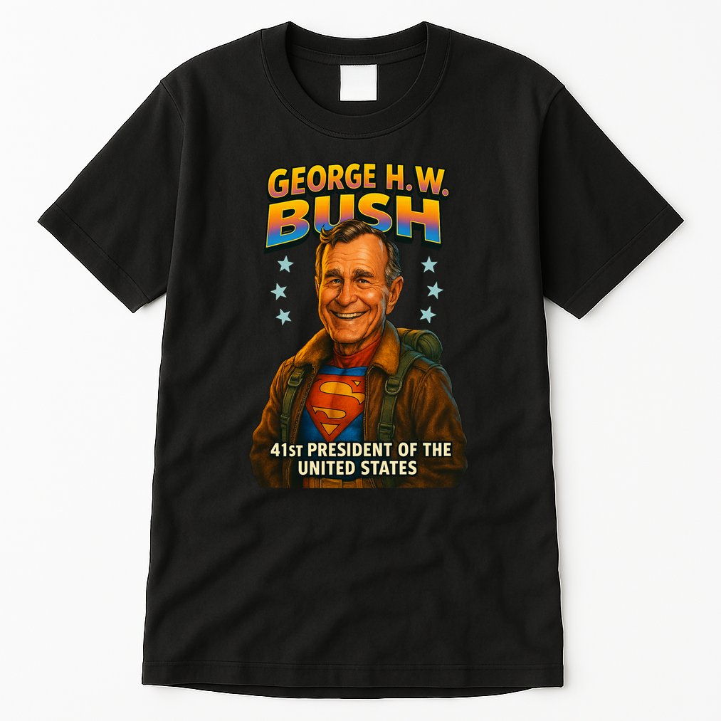 George H.W. Bush The Presidential Chronicles Tall T-Shirt
