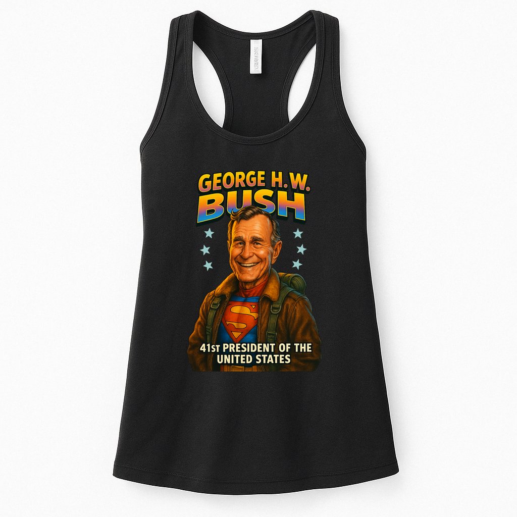 George H.W. Bush The Presidential Chronicles Womens Tank Top