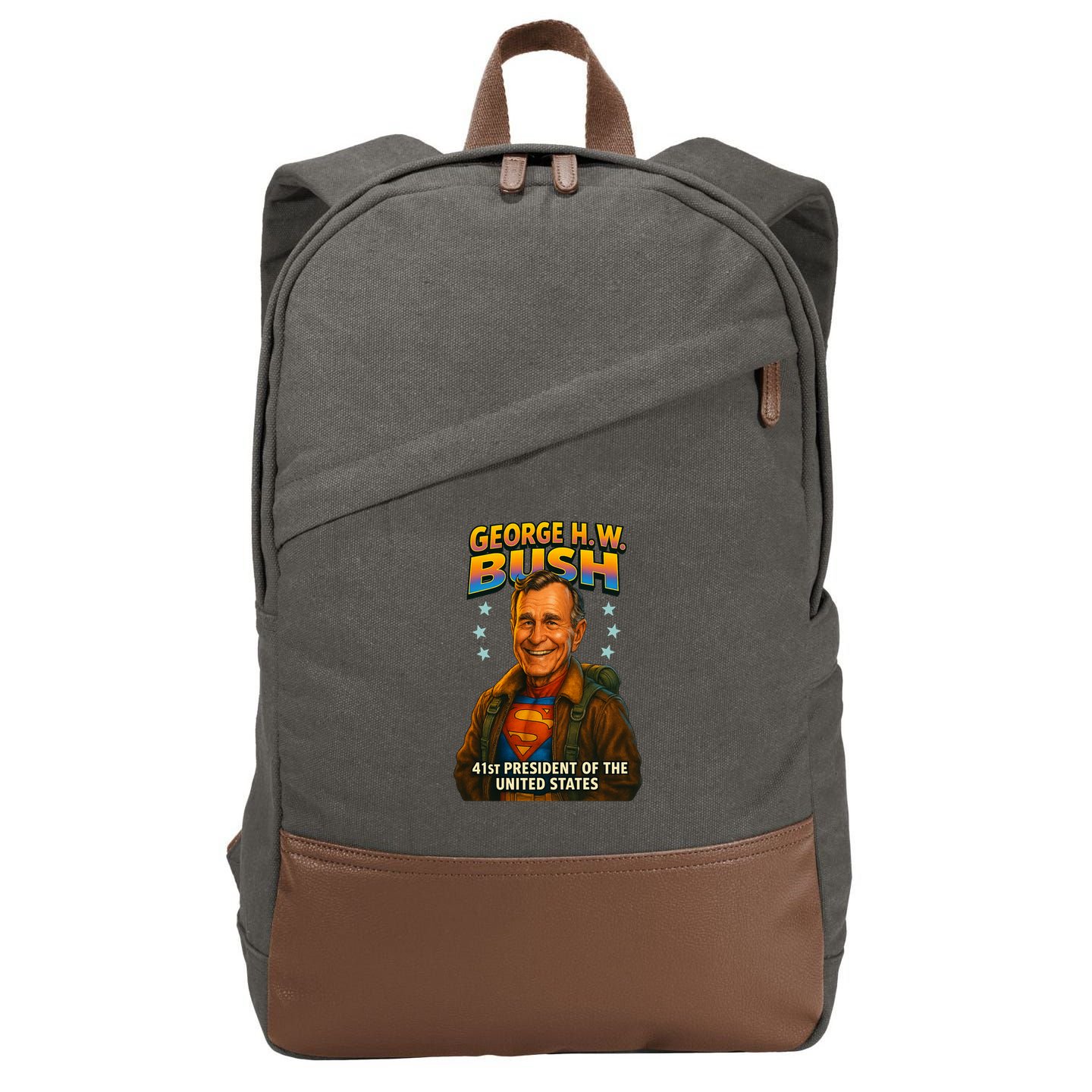 George H.W. Bush The Presidential Chronicles Cotton Canvas Backpack