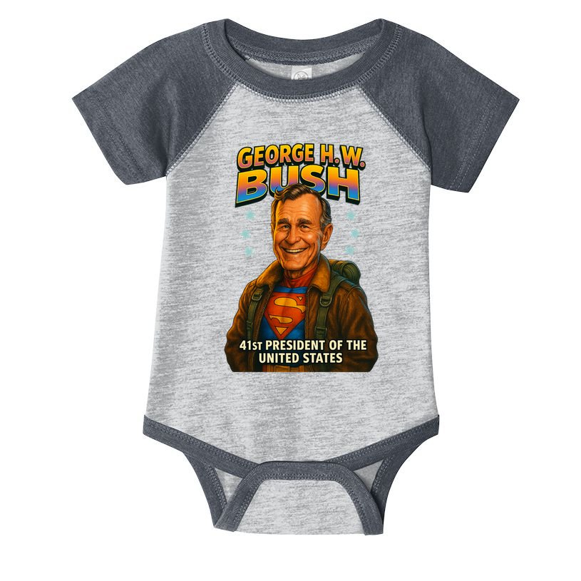George H.W. Bush The Presidential Chronicles Infant Baby Jersey Bodysuit
