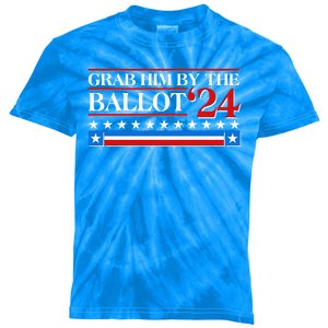 Grab Him By The Ballot 2024 Kids Tie-Dye T-Shirt