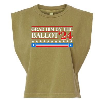 Grab Him By The Ballot 2024 Garment-Dyed Women's Muscle Tee