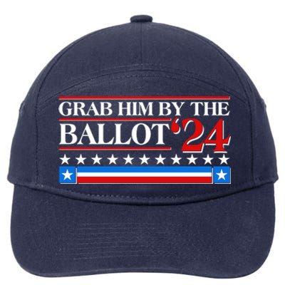 Grab Him By The Ballot 2024 7-Panel Snapback Hat