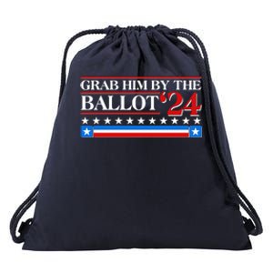 Grab Him By The Ballot 2024 Drawstring Bag