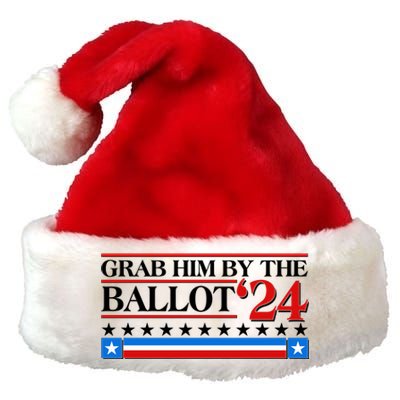 Grab Him By The Ballot 2024 Premium Christmas Santa Hat