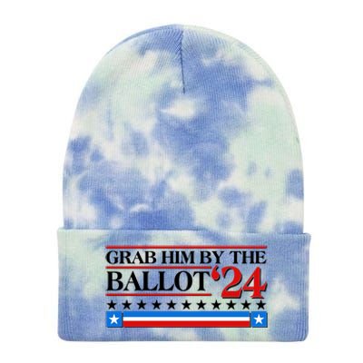 Grab Him By The Ballot 2024 Tie Dye 12in Knit Beanie