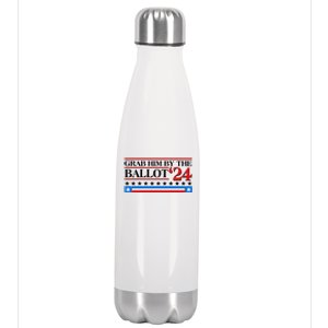 Grab Him By The Ballot 2024 Stainless Steel Insulated Water Bottle