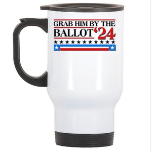 Grab Him By The Ballot 2024 Stainless Steel Travel Mug