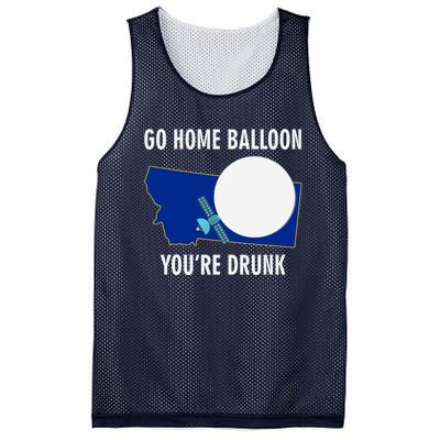 Go Home Balloon You're Drunk Funny Chinese Spy Balloon Mesh Reversible Basketball Jersey Tank