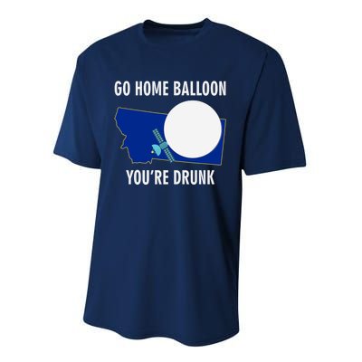 Go Home Balloon You're Drunk Funny Chinese Spy Balloon Performance Sprint T-Shirt