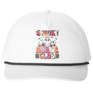 Groovy Halloween Boo Crew School Nurse Halloween Boo Crew Gift Snapback Five-Panel Rope Hat