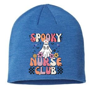 Groovy Halloween Boo Crew School Nurse Halloween Boo Crew Gift Sustainable Beanie